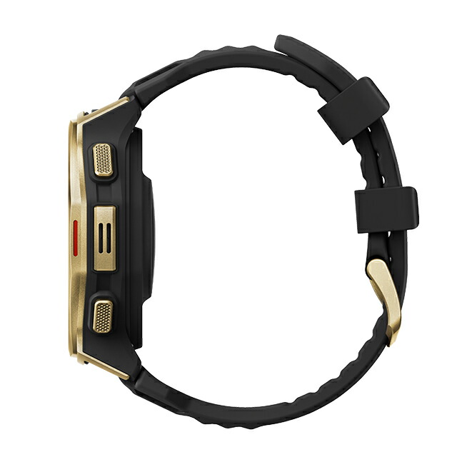 アマズフィット T-Rex 3 Pro 44mm 充電式クォーツ スマートウォッチ ブランド メンズ レディース チタン Bluetooth Amazfit SP170079-C238 デジタル ブラックゴールド 黒