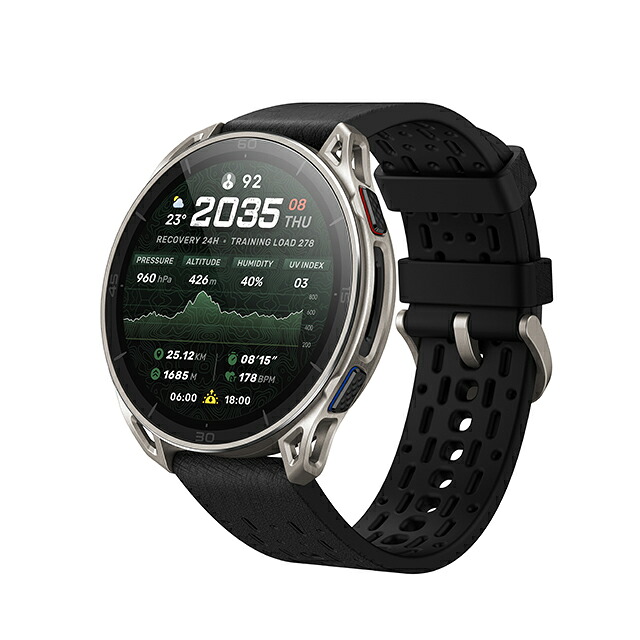 アマズフィット チーター 2 ウルトラ Cheetah 2 Ultra スマートウォッチ ブランド チタン Bluetooth 替えベルト Amazfit SP170084-C245 デジタル ブラック 黒