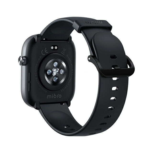 ミブロ C4 ダークグレー 充電式クォーツ スマートウォッチ ブランド メンズ レディース Bluetooth mibro SP380012-C22 デジタル ダークグレー