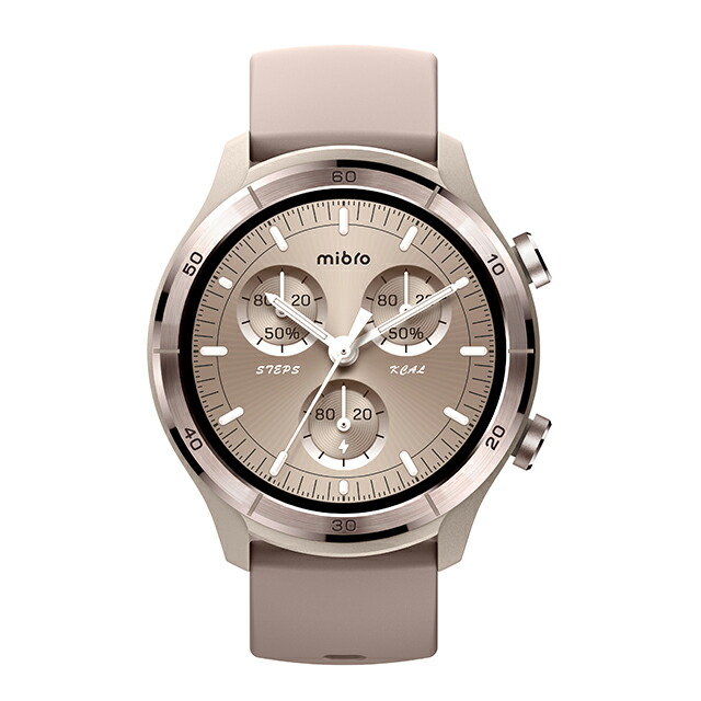 ミブロ A3 Mocha 充電式クォーツ スマートウォッチ ブランド メンズ レディース Bluetooth mibro SP380014-C233 デジタル ベージュ モカ