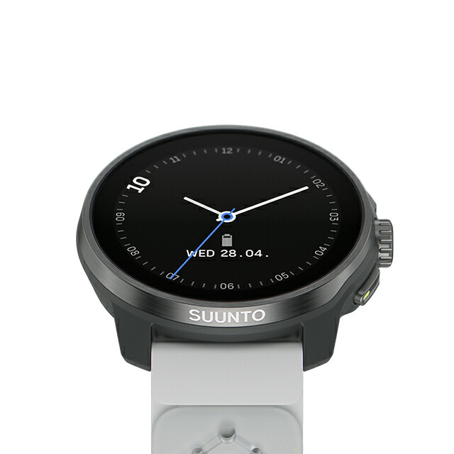 スント レース エス チタニウム カナリー 充電式クオーツ スマートウォッチ ブランド メンズ レディース SUUNTO SS051105000 デジタル ホワイト イエロー 白