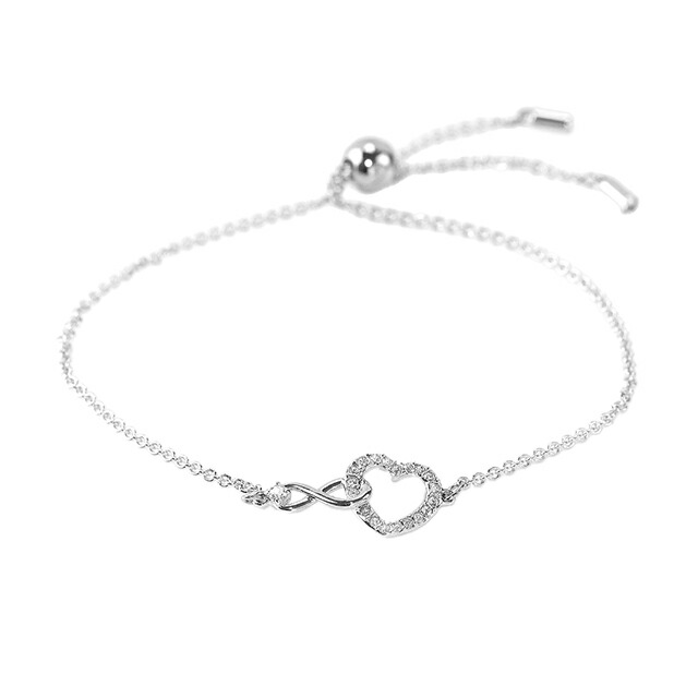 スワロフスキー ブレスレット レディース ブランド SWAROVSKI Hyperbola スワロフスキー ハート 5524421 シルバー アクセサリー