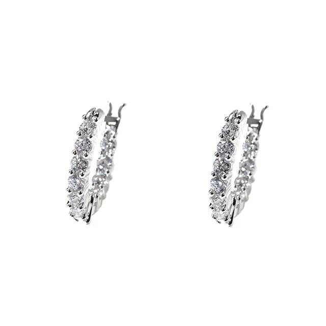 スワロフスキー ピアス レディース ブランド SWAROVSKI Matrix Vittore フープ スワロフスキー 両耳用 5562126 シルバー アクセサリー