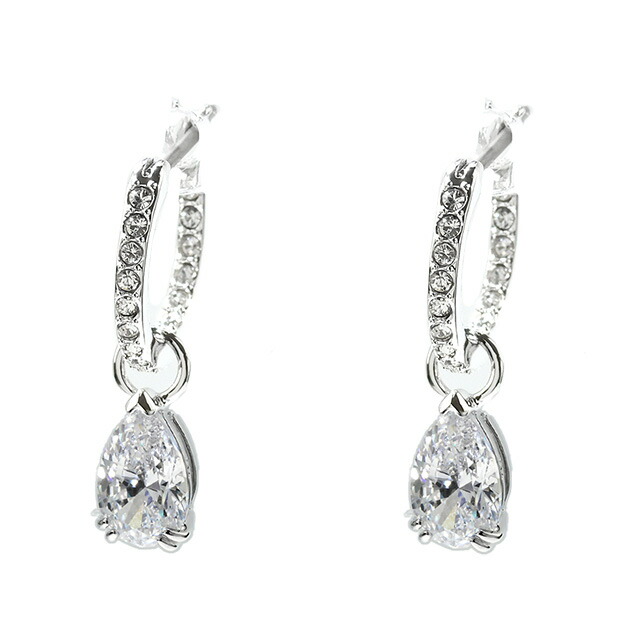 スワロフスキー ピアス レディース ブランド SWAROVSKI Stilla フープ スワロフスキー 両耳用 5636716 シルバー アクセサリー