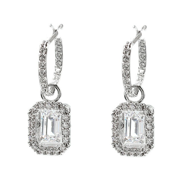 スワロフスキー ピアス レディース ブランド SWAROVSKI Una フープ スワロフスキー 両耳用 5638495 シルバー アクセサリー