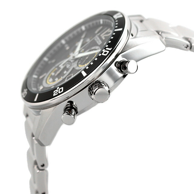 シチズン コレクション エコ・ドライブ エコドライブ 腕時計 メンズ クロノグラフ ソーラー CITIZEN COLLECTION VO10-6742F アナログ ブラック 黒 ブランド おしゃれ 防水 プレゼント 男性 実用的