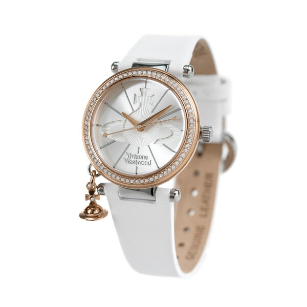 ヴィヴィアンウエストウッド 時計 オーブ 32mm レディース 腕時計 VV006RSWH Vivienne シルバー×ホワイト