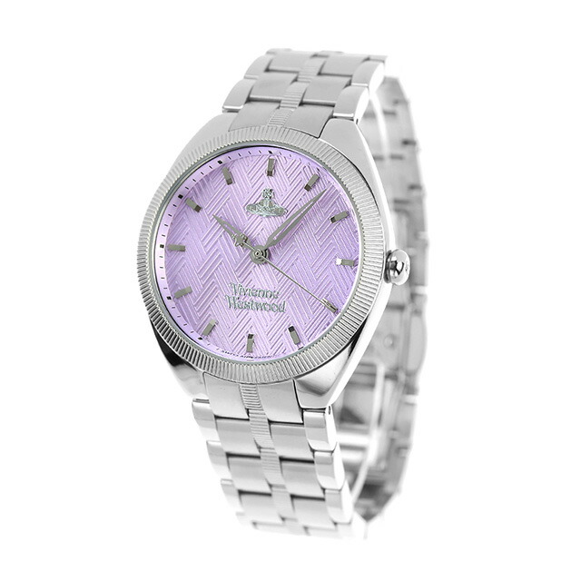 ヴィヴィアン ウエストウッド The Mews クォーツ 電池式 腕時計 ブランド メンズ Vivienne Westwood VV281PPSL アナログ パープル おしゃれ 防水 プレゼント 男性 実用的
