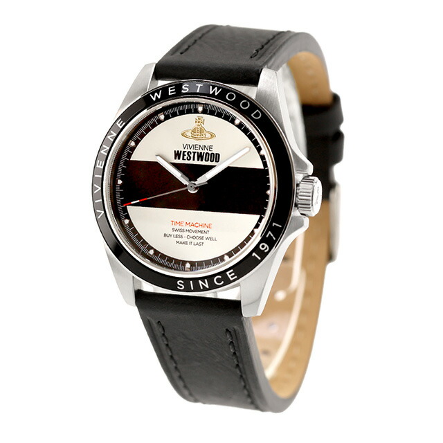 ヴィヴィアン ウエストウッド ブラックウォール クォーツ 電池式 腕時計 ブランド メンズ Vivienne Westwood VV293BKBK アナログ ブラック ホワイト 黒 おしゃれ 防水 プレゼント 男性 実用的