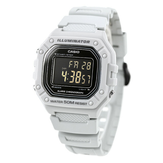 カシオ チープカシオ CASIO アウトドア クォーツ 電池式 W-218H-8BV スタンダード 海外モデル ユニセックス チプカシ メンズ レディース 腕時計 ブランド カシオ CASIO アウトドア デジタル ブラック ライトグレー 黒 おしゃれ 防水 かわいい プレゼント 実用的