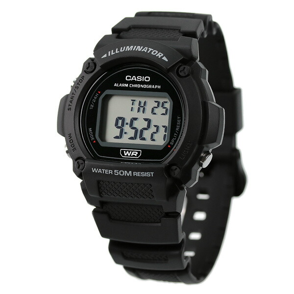 CASIO アウトドア カシオ 腕時計 チープカシオ チプカシ 海外モデル メンズ レディース 時計 W-219H-1AVDF ブラック ブランド おしゃれ 防水 小さい 軽い かっこいい プレゼント 男性 実用的