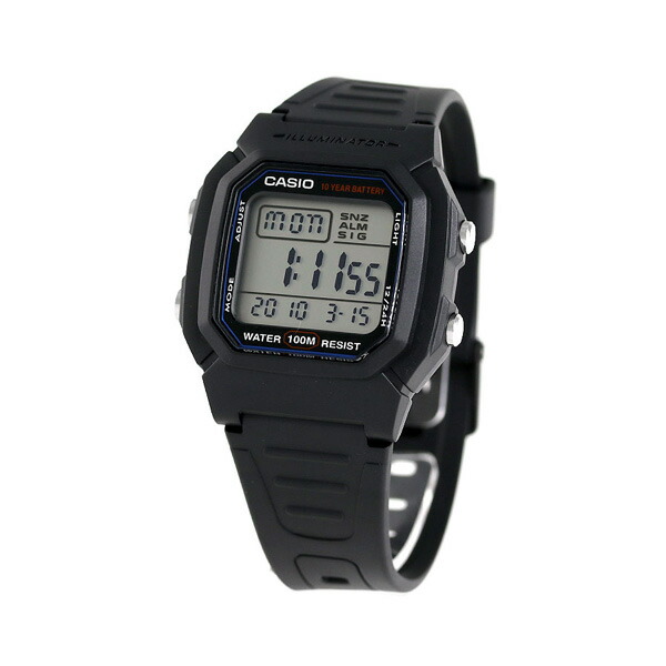 カシオ 腕時計 チープカシオ ストップウォッチ W-800H-1AVDF CASIO ブラック チプカシ 時計 おしゃれ デジタル 学生