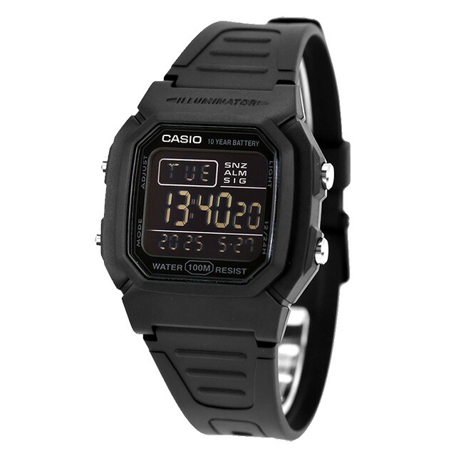 カシオ チープカシオ CASIO クォーツ 電池式 W-800H-1BV 海外モデル メンズ チプカシ 腕時計 ブランド カシオ casio デジタル ブラック 黒 おしゃれ 防水 小さい 軽い かわいい プレゼント 実用的 学生