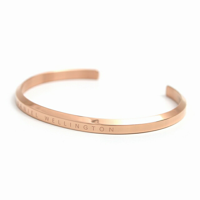ダニエルウェリントン クラシックカフ バングル ラージ メンズ DW00400001 ローズゴールド ローズゴールド