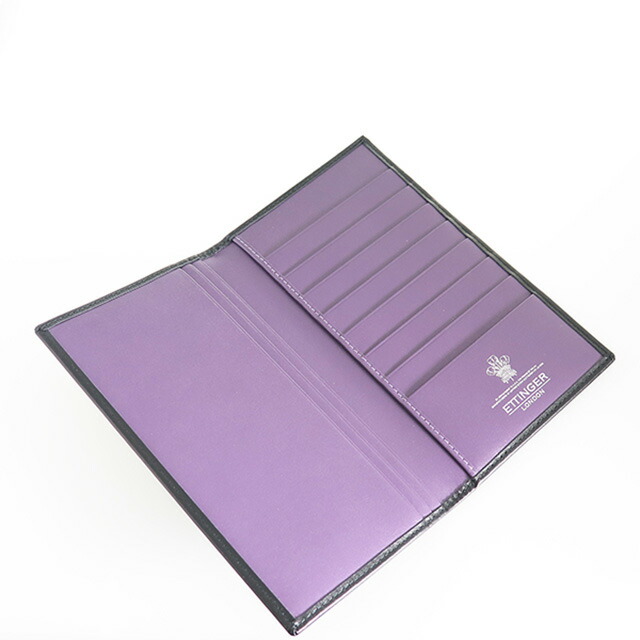 エッティンガー ETTINGER ロイヤルコレクション 長財布 メンズ ST806AJR-PURPLE ブラック パープル ブラック ブランド ウォレット 高級 おしゃれ プレゼント 実用的