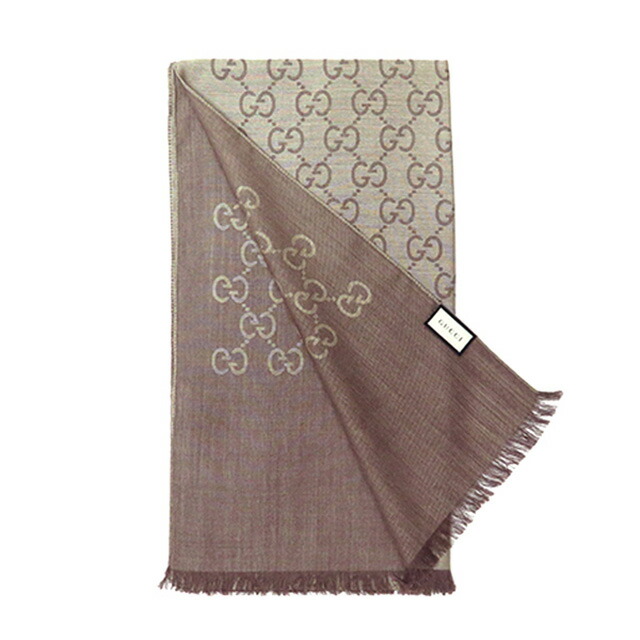 グッチ GUCCI ストール マフラー ロゴ GG メンズ レディース 165904 3G646 9664 ブラウン