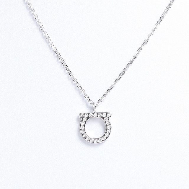 フェラガモ FERRAGAMO ネックレス ガンチーニ GANCINO 760132 696657 レディース シルバー