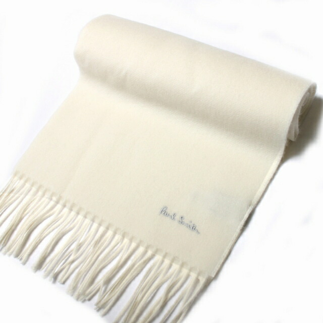 ポールスミス PAUL SMITH マフラー M1A-933D-AS04-1 M1A-933D-AS04-01メンズ ホワイト