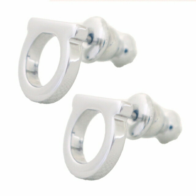 フェラガモ FERRAGAMO ピアス 760120-696433 メンズ レディース ガンチーニ GANCINO シルバー