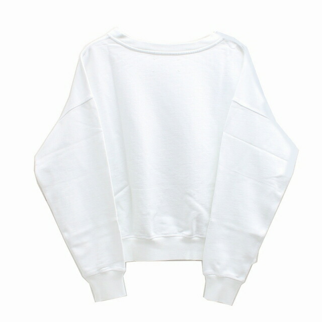 メゾンマルジェラ MAISON MARGIELA トレーナー S51GU0112S25498100 L レディース ロゴスウェットシャツ ホワイト