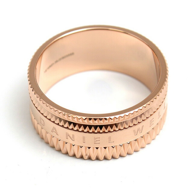 ダニエルウェリントン リング DW00400263 25号 メンズ エレベーション ELEVATION ローズゴールド
