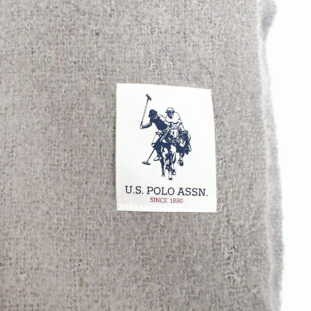 ユーエスポロアッスン U.S.POLO ASSN マフラー 325056-GRAY メンズ レディース 大判 ストール グレー