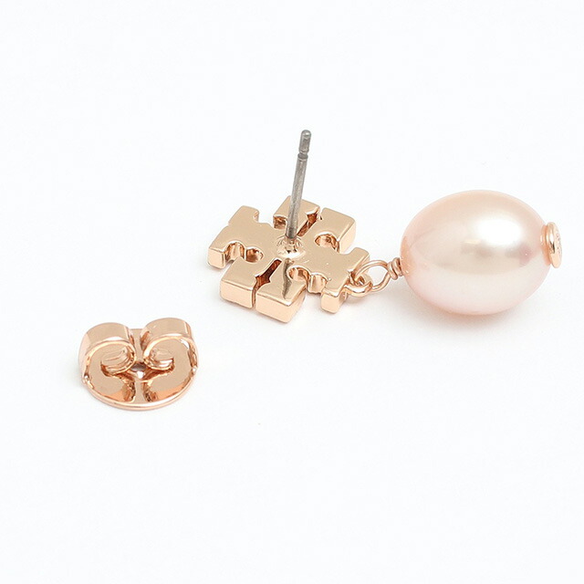 トリーバーチ TORY BURCH ピアス 60525-955 レディース パール KIRA PAVE PEARL DROP EARRING ローズゴールド