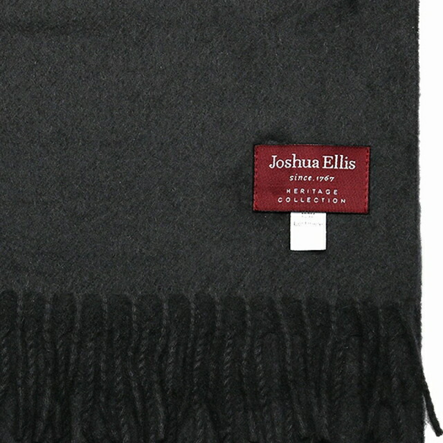 ジョシュア エリス Joshua Ellis カシミヤマフラー RWC50522 メンズ レディース ブラック 無地