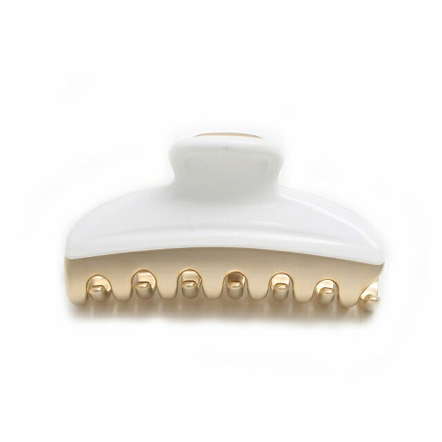 アレクサンドルドゥパリ バレッタ ALEXANDRE DE PARIS ICCM-15571-02P1-BLANC-NAT レディース ホワイト 髪留め ヘアクリップ ヘアアクセサリー ブランド 高級 おしゃれ プレゼント 女性 実用的 かわいい