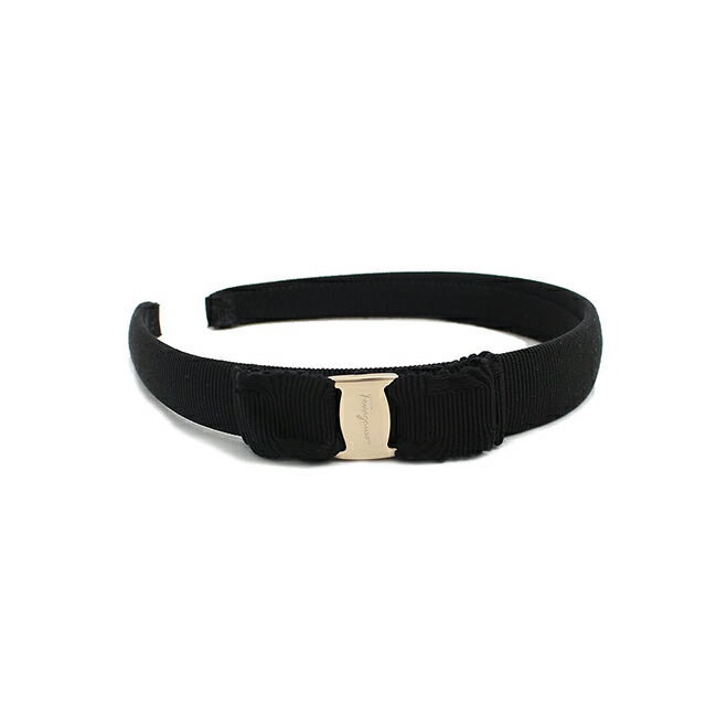 フェラガモ FERRAGAMO カチューシャ 346971-660977 レディース ブラック ブランド