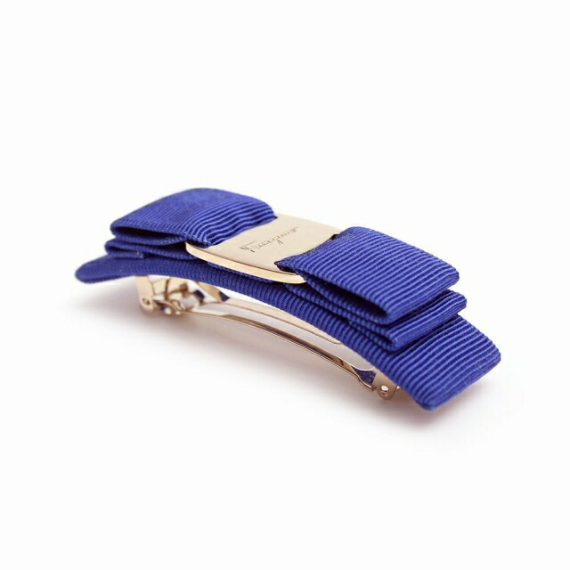 フェラガモ FERRAGAMO バレッタ レディース ヘアアクセサリー 髪留め 342019-765361 VARA ヴァラ リボン Lapis lazul ブルー