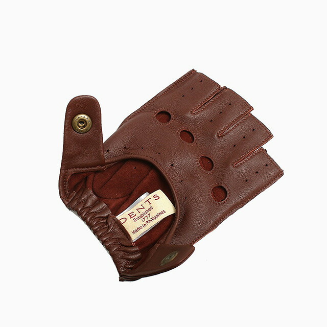 デンツ DENTS SNETTERTON 手袋 フィンガーレス グローブ 5-1009-ENGTAN-M メンズ ブラウン