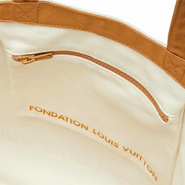 フォンダシオン ルイヴィトン FONDATION LOUIS VUITTON ルイヴィトン美術館限定モデル トートバッグ レディース LV-FDT-GY-POCKET 内ポケット付き lv-fdt-358 ベージュ 2000000000358 20358 軽量 手提げ ブランド 高級 おしゃれ プレゼント 女性 実用的 かわいい