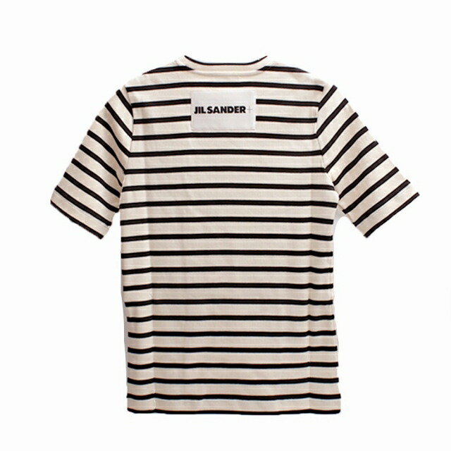 ジルサンダー JIL SANDER Tシャツ J40GC0111-J46497-080-M レディース クリーム ボーダー JILSANDER