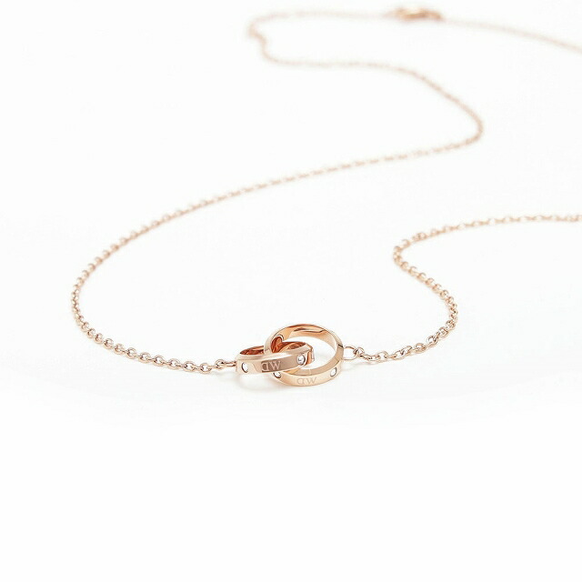 ダニエルウェリントン DANIEL WELLINGTON CLASSIC LUMINE UNITY ネックレス DW00400352 レディース ローズゴールド