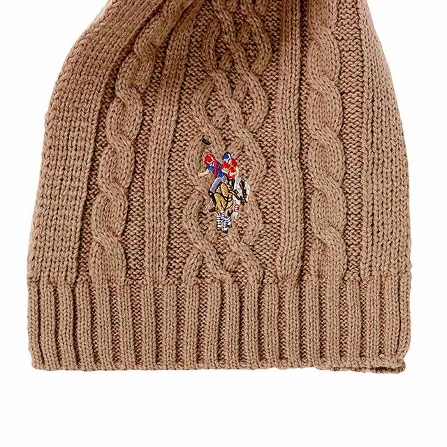 ユーエスポロ アッスン U.S.POLO ASSN マフラー 447167-CAMEL レディース メンズ キャメル マフラー