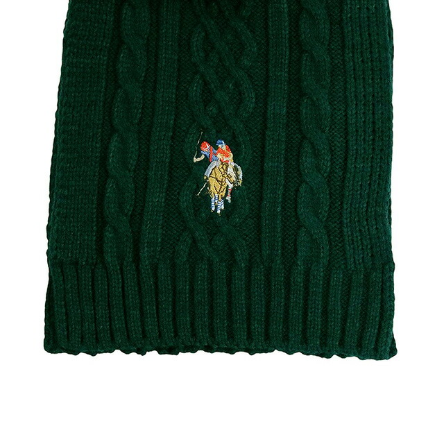 ユーエスポロ アッスン U.S.POLO ASSN マフラー 447312-GREEN レディース メンズ グリーン マフラー