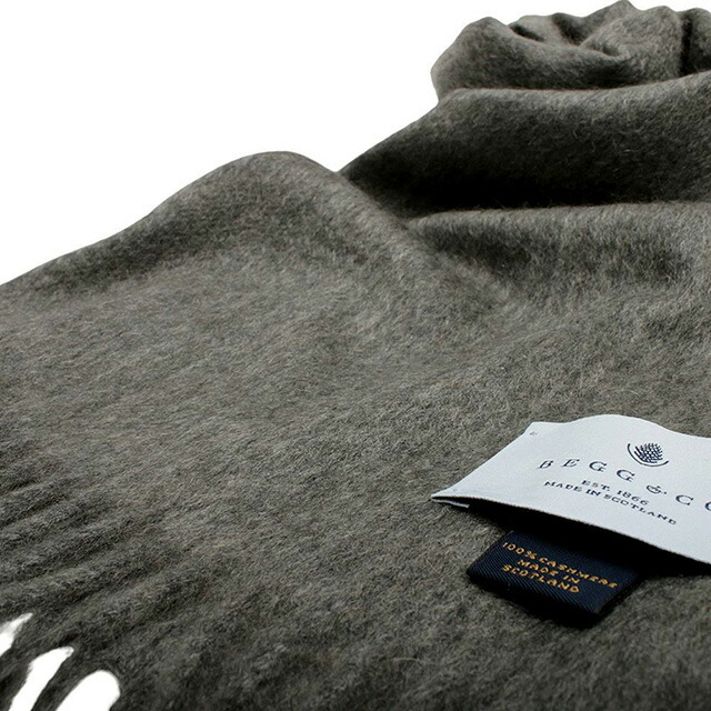 ベグアンドコー BEGG&CO Arran マフラー 60BCARRAN-GREY メンズ レディース グレー マフラー