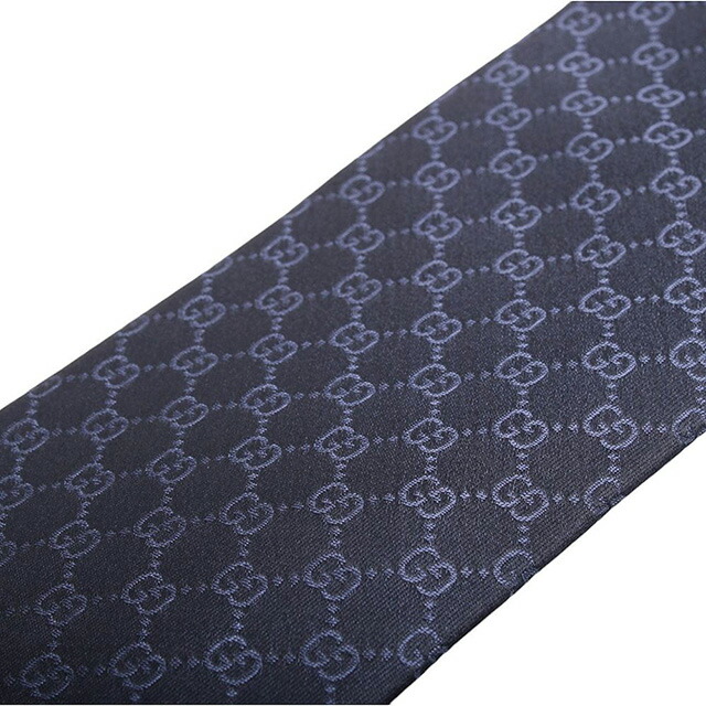 グッチ GUCCI ネクタイ 456520-4B002-4168 メンズ ネイビー ネクタイ