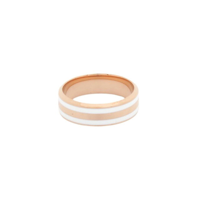 ダニエルウェリントン DANIEL WELLINGTON Emalie Ring Satin White RG 50 リング アクセサリー 指輪 DW00400040 レディース メンズ ローズゴールド ホワイト ブランド