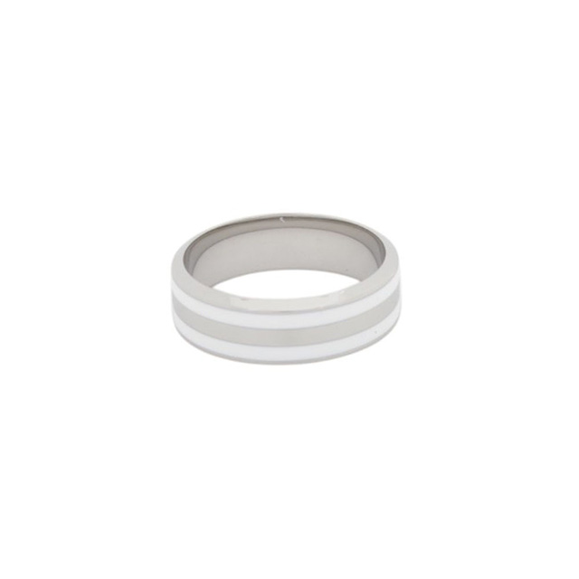 ダニエルウェリントン DANIEL WELLINGTON Emalie Ring Satin White S 58 リング アクセサリー 指輪 DW00400051 レディース メンズ シルバー ホワイト