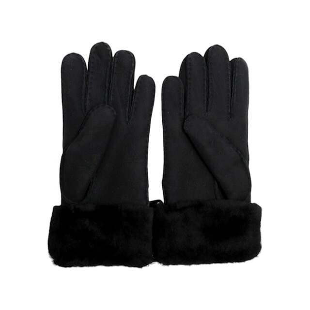 アグ UGG Turn Cuff Glove 手袋 17369-BLK レディース S シープスキン ブラック 手袋