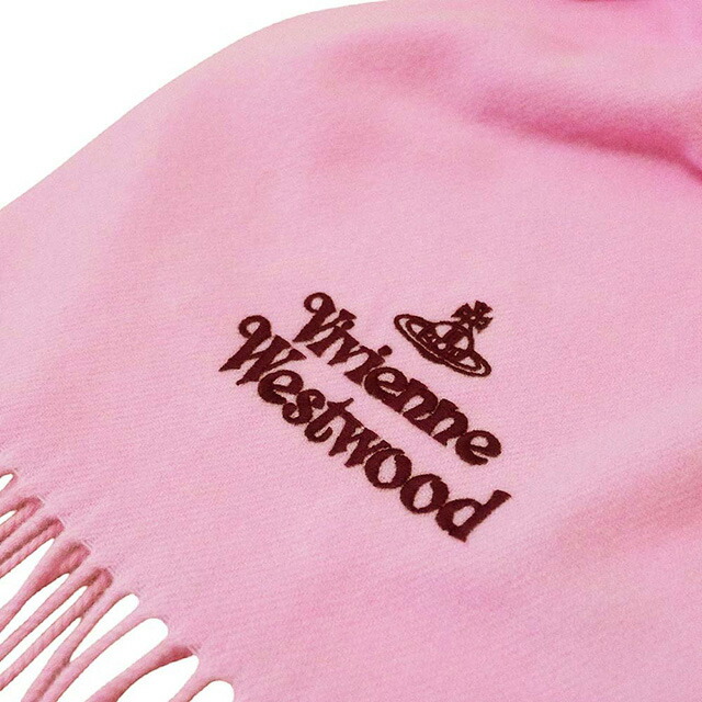 ヴィヴィアンウエストウッド VIVIENNE WESTWOOD マフラー 25-W00Q7-G401 レディース メンズ ピンク マフラー ブランド