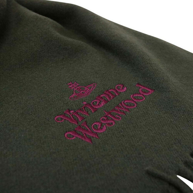 ヴィヴィアンウエストウッド VIVIENNE WESTWOOD マフラー 25-W00Q7-M411 レディース メンズ ダークグリーン マフラー ブランド