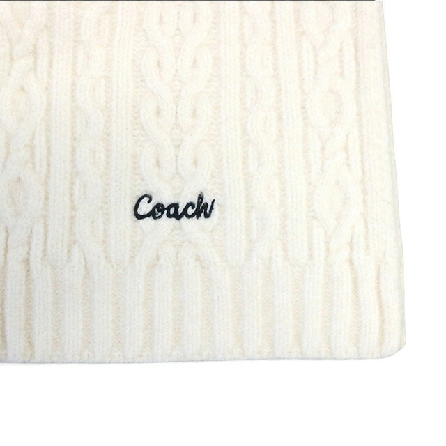 コーチ COACH EMBROIDRED CABLE KNIT MUFFLER マフラー CCL89-CHK ユニセックス マフラー ブランド