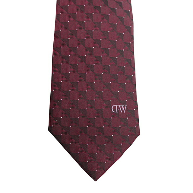 ダニエルウェリントン DANIEL WELLINGTON ネクタイ DW02500009-265379-WINE メンズ ネクタイ ブランド