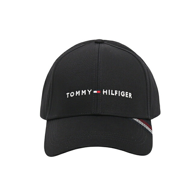 トミーヒルフィガー TOMMY HILFIGER TH FOUNDATION COTTON 6 PANEL CAP キャップ AM0AM12532BDS-BLACK メンズ 帽子 ブランド