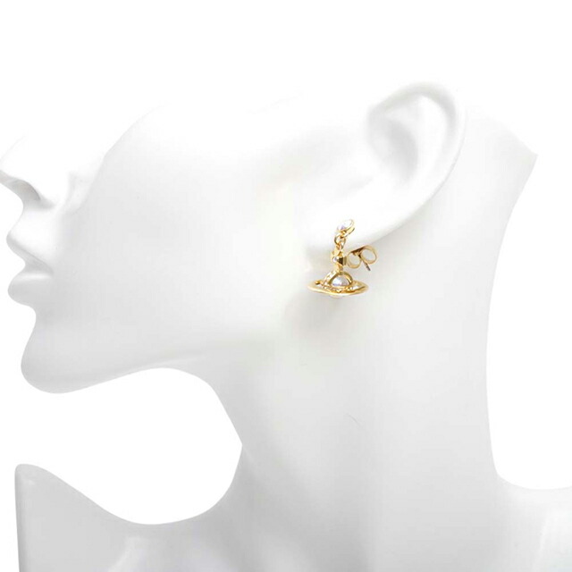 ヴィヴィアンウエストウッド VIVIENNE WESTWOOD NEW PETITE ORB ピアス 62020032-02R995 レディース ゴールド クリスタル ブランド