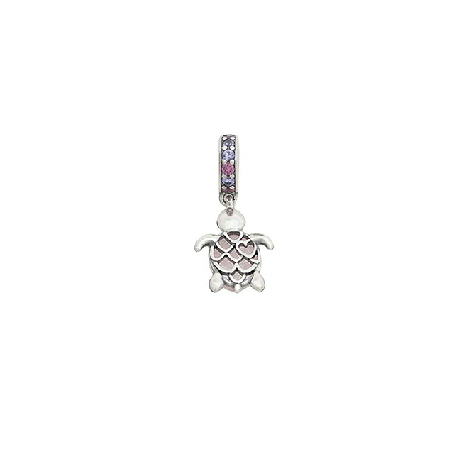 パンドラ PANDORA Moments Murano Glass Pink Sea Turtle Dangle Charm チャーム 798939c02 レディース ピンク ブランド