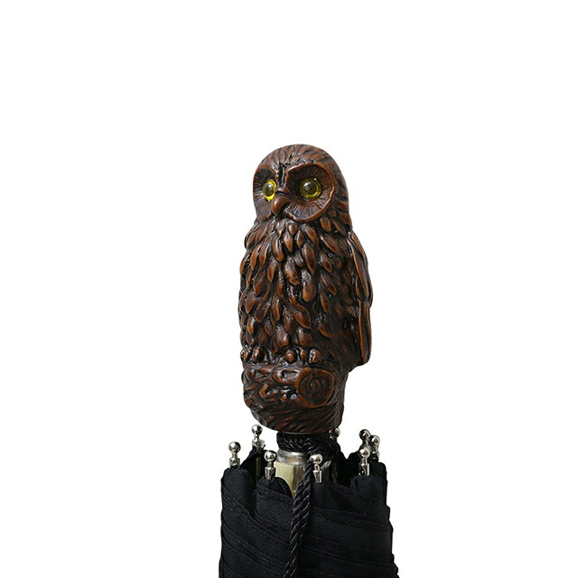 ギドゥジャン Guy de Jean 102147 折りたたみ傘 102110-owl-black ユニセックス black 折畳傘 102147 ブランド
